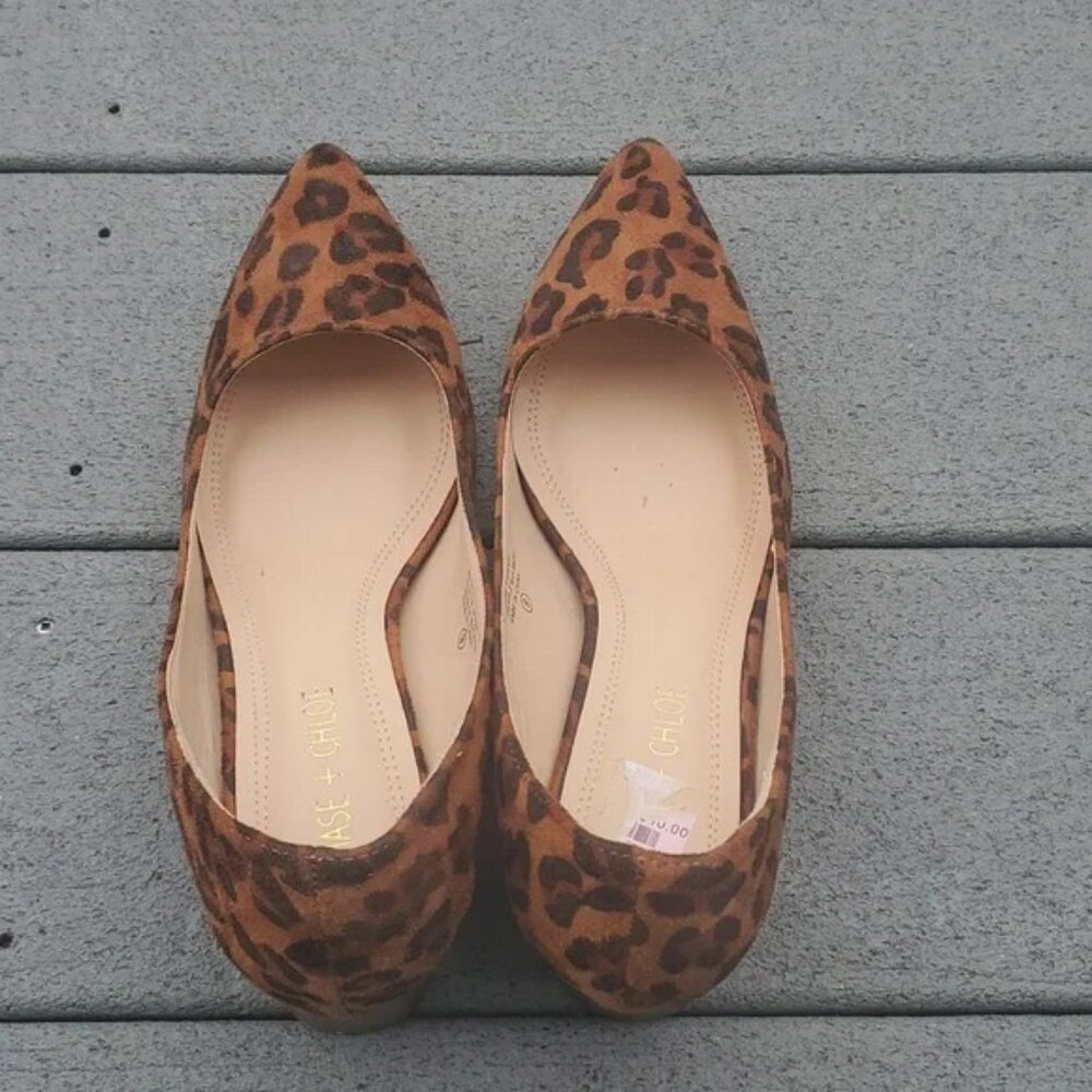 Chase + Chloe Scott Chunky Heels | Chase + Chloe Leopard Print Block Heels - Picture 7 of 13